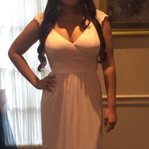 Blush David bridals Maxi gown